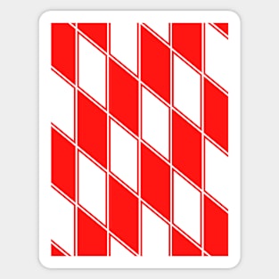 Chelsea Red and White Chequered 1990 Retro Away Sticker